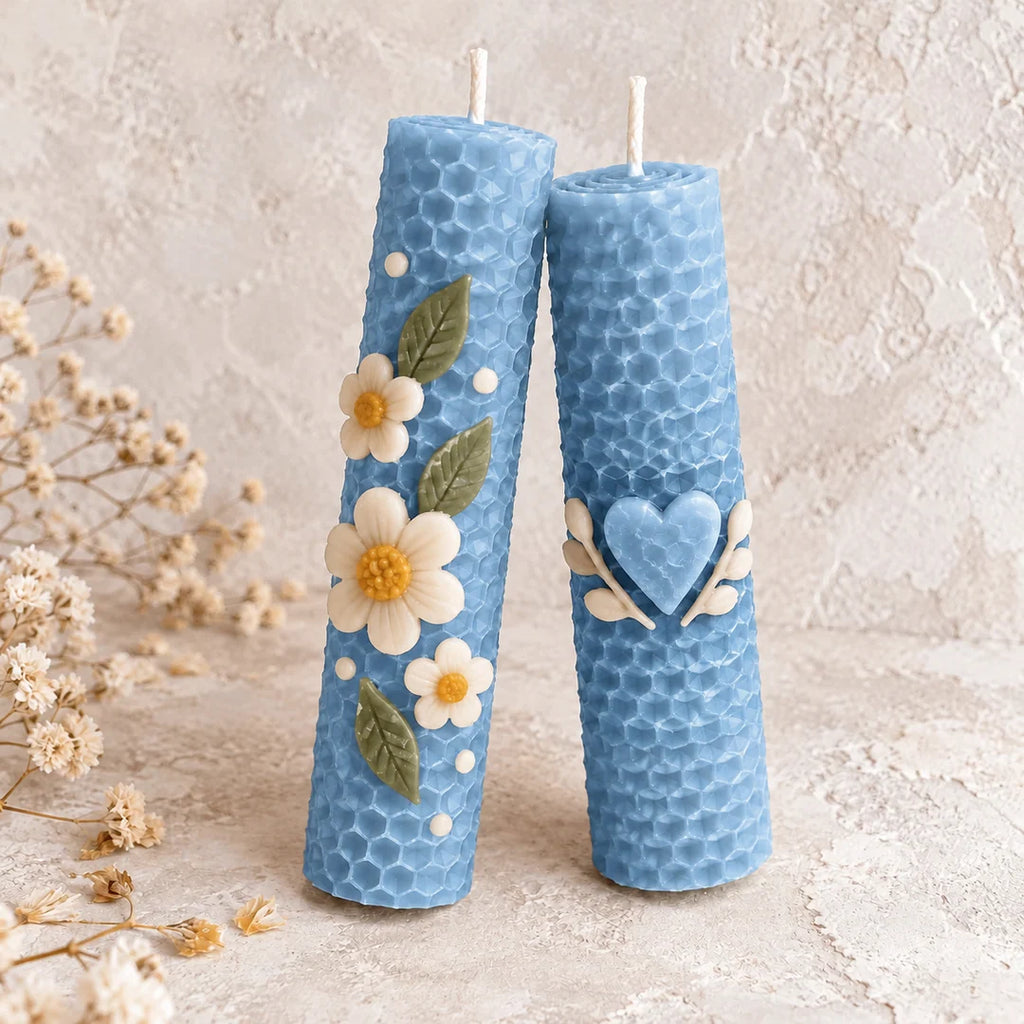 MyCandleKit™ – Kit Bougies en Cire d’Abeille – 12 Couleurs