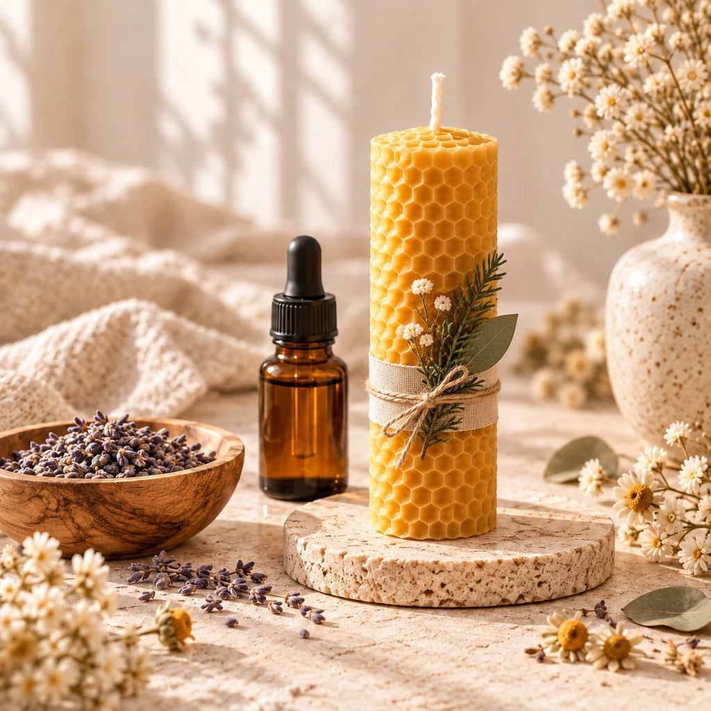 MyCandleKit™ – Kit Bougies en Cire d’Abeille – 12 Couleurs