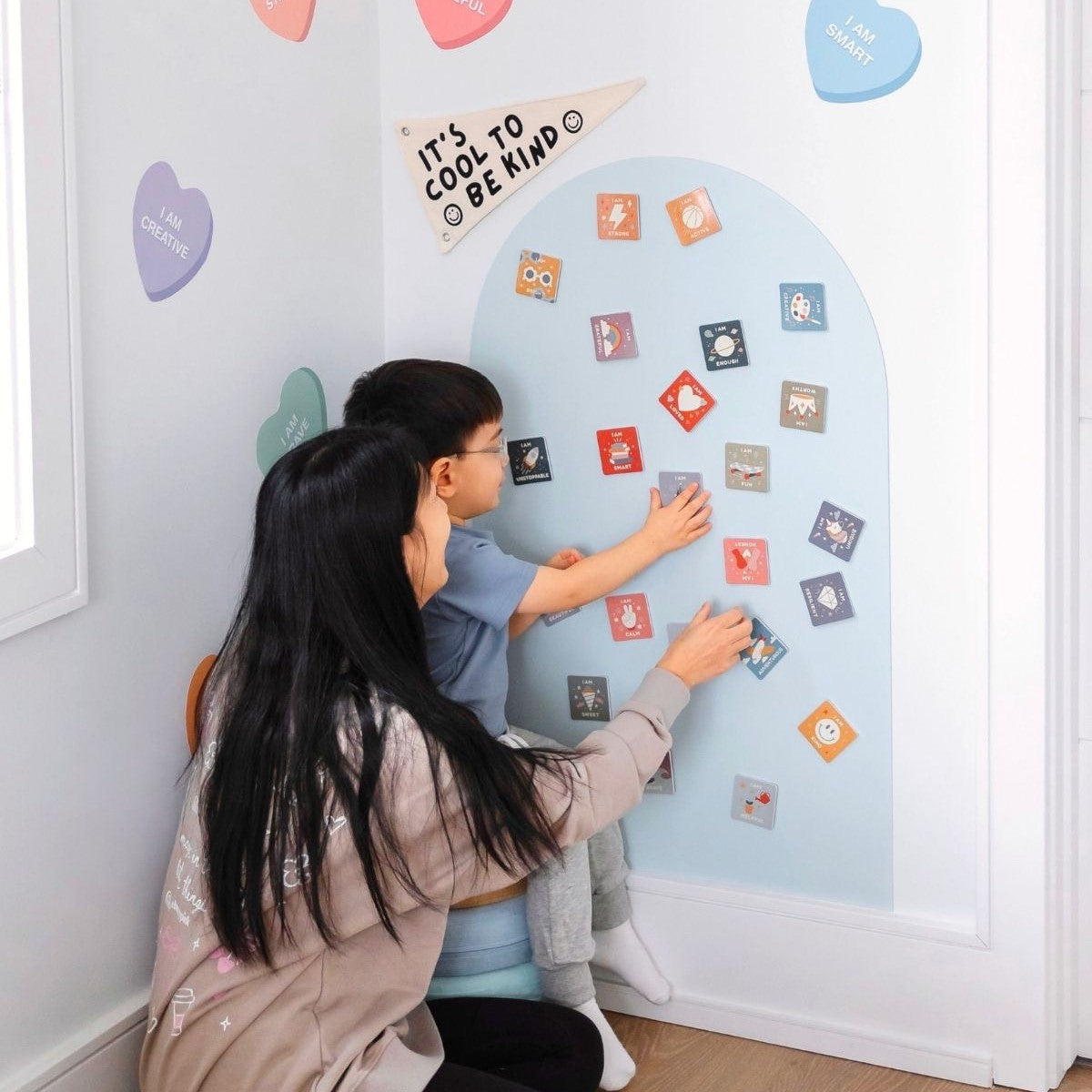 Playwall - Tableau Magnétique Adhésif pour Enfants
